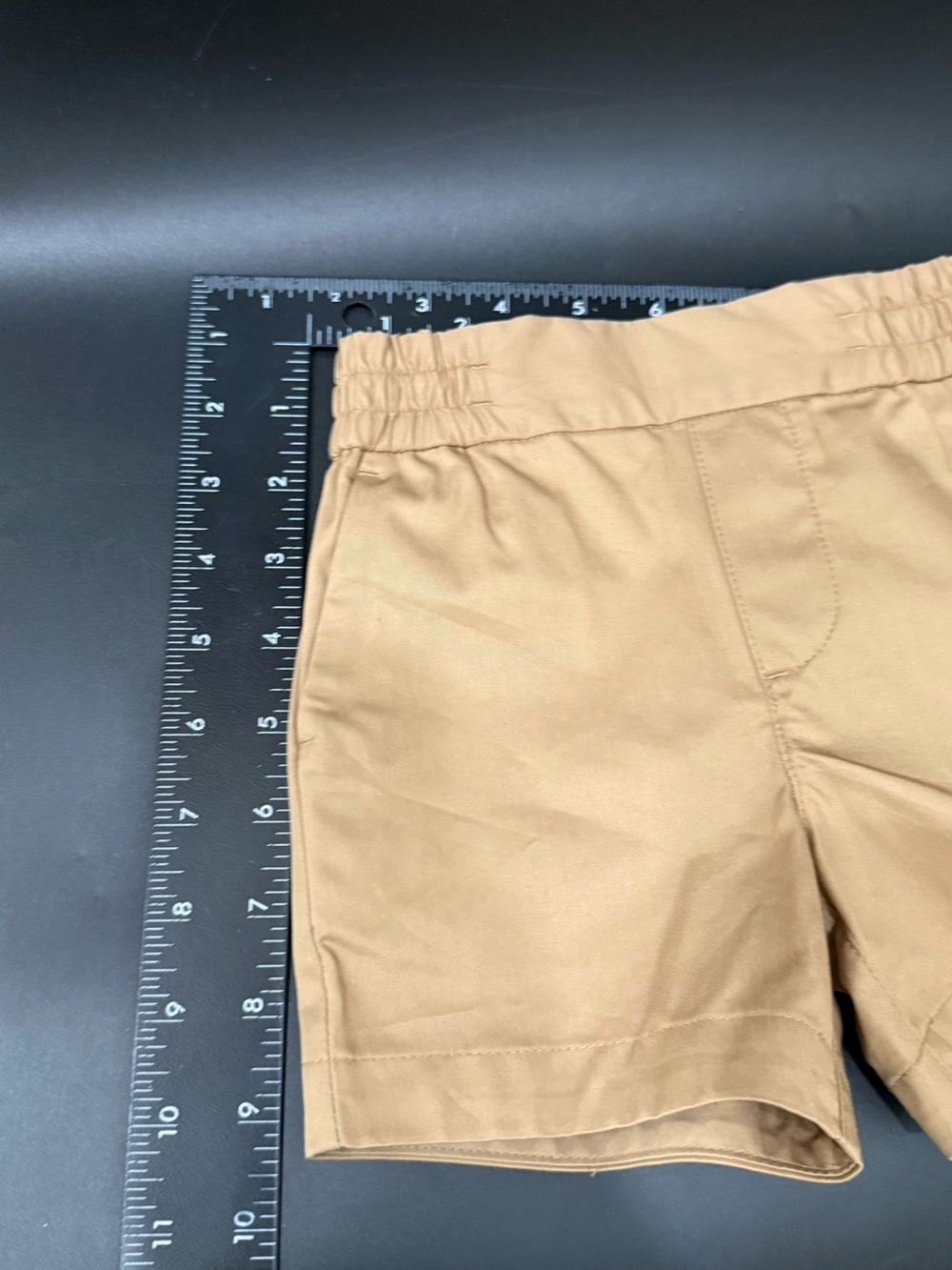 BURBERRY Boy's Romeo Embroidered Logo Khaki Tan Chino Boy’s Shorts Size 12M - Picture 13 of 15
